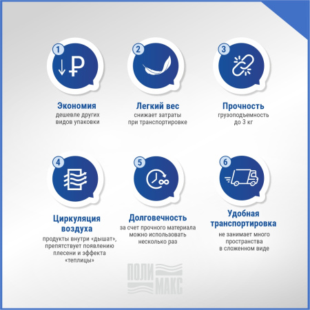 Сетка овощная 35 кг, 50 х 80 см, фиолетовый